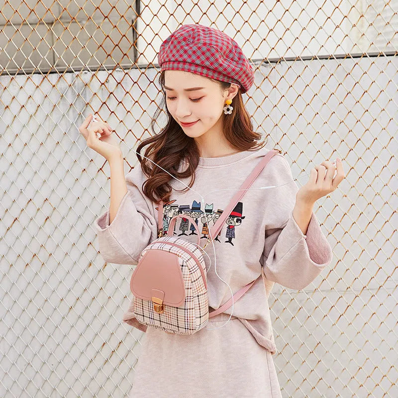 PU leather one shoulder diagonal phone bag in multiple colours with adjustable strap