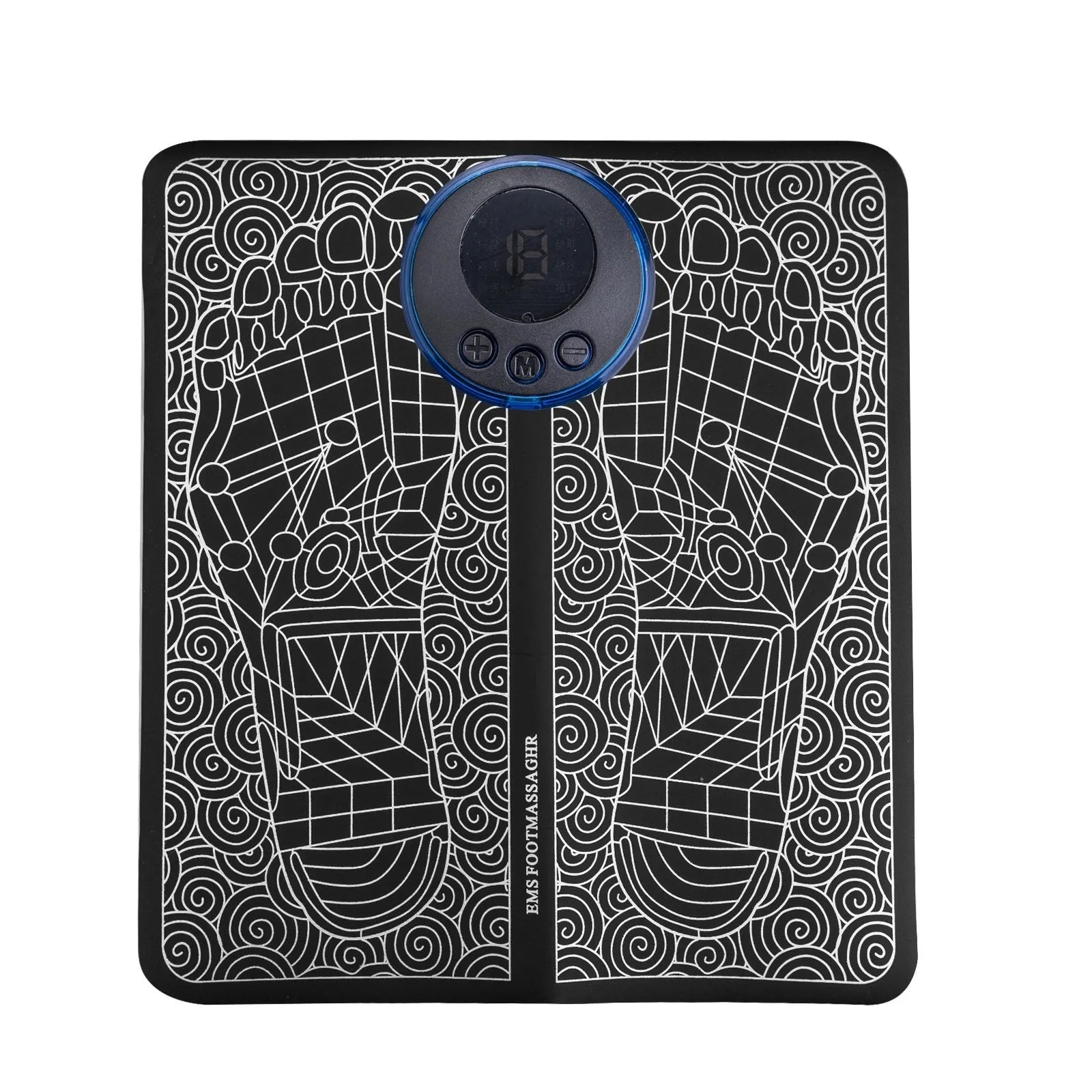 English style leather foot massage cushions with wireless remote control and LCD display
