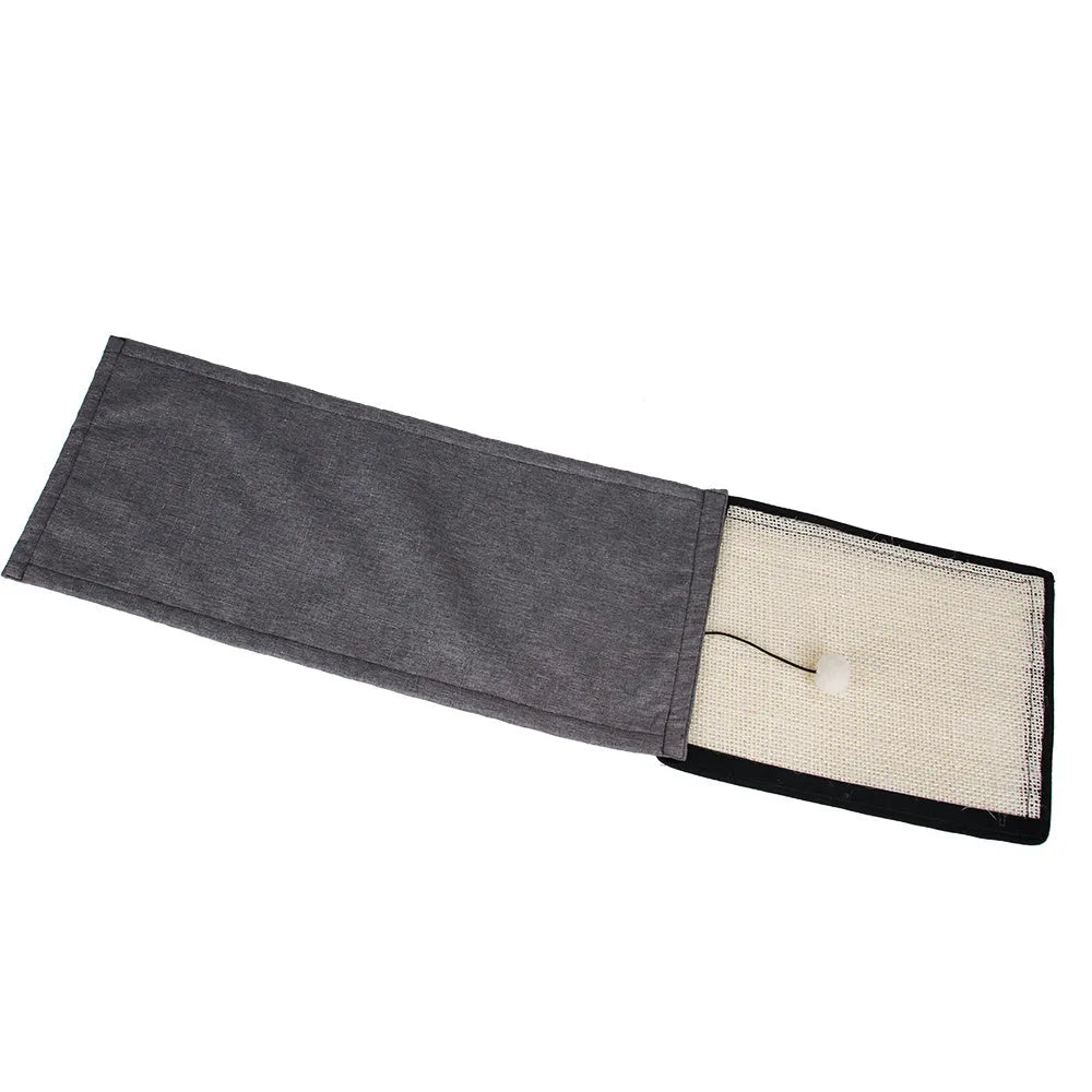 Cat Scratch Board Sisal Pad Table Sofa Protection Mat Furniture Protector with Sword Sisal and Corn Fibre for Nail Trimming and Scratching Instinct Beige 40x29cm Regular or Nailed or Handrail Style
