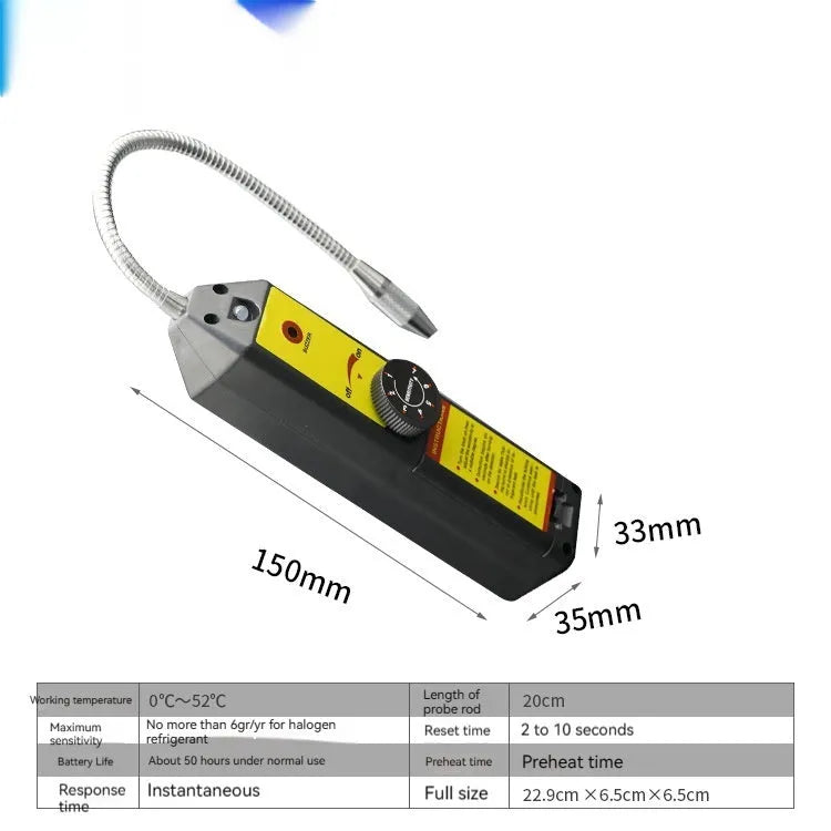 WJL-6000 halogen electronic car leak detector with 20cm probe for automotive refrigeration systems