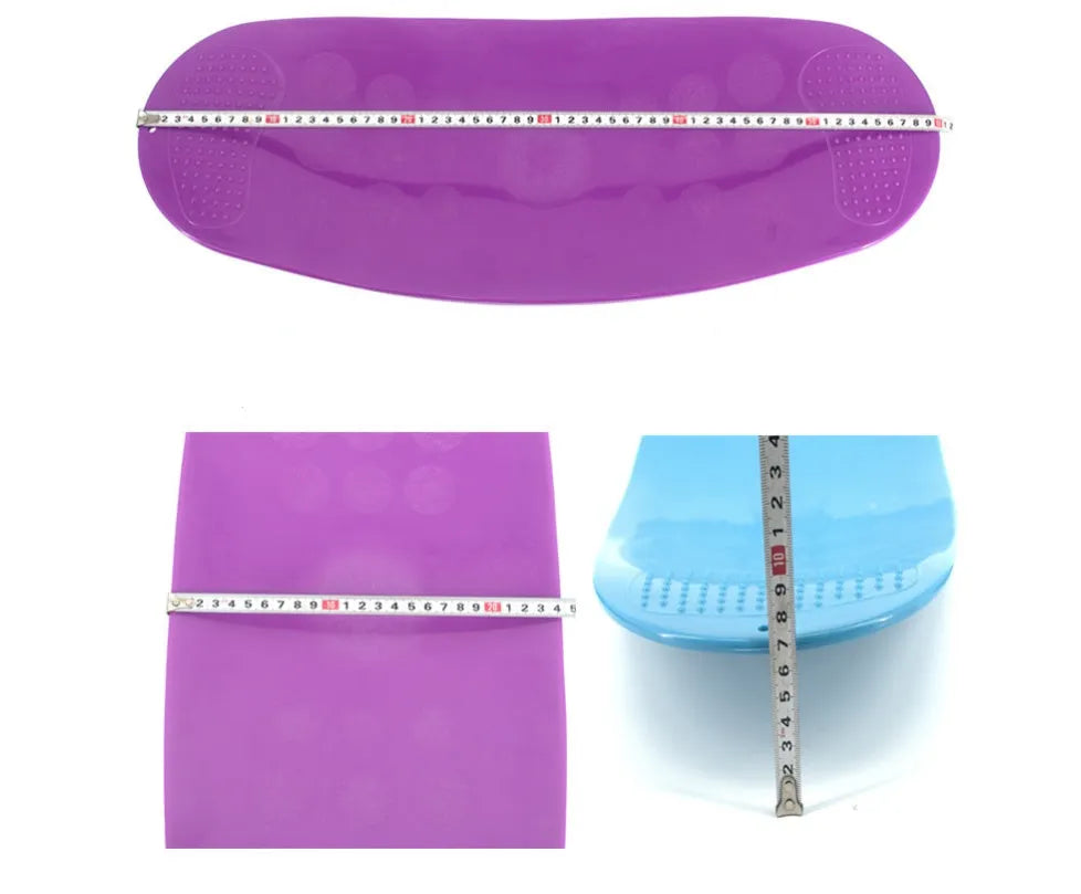 Simply Fit Board ABS balance board for core workout with twist rotation, 60x24x7.5cm, available in blue green orange purple