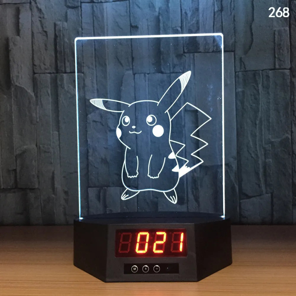 Blue dolphin 3D night light with LED glow on wireless charging base