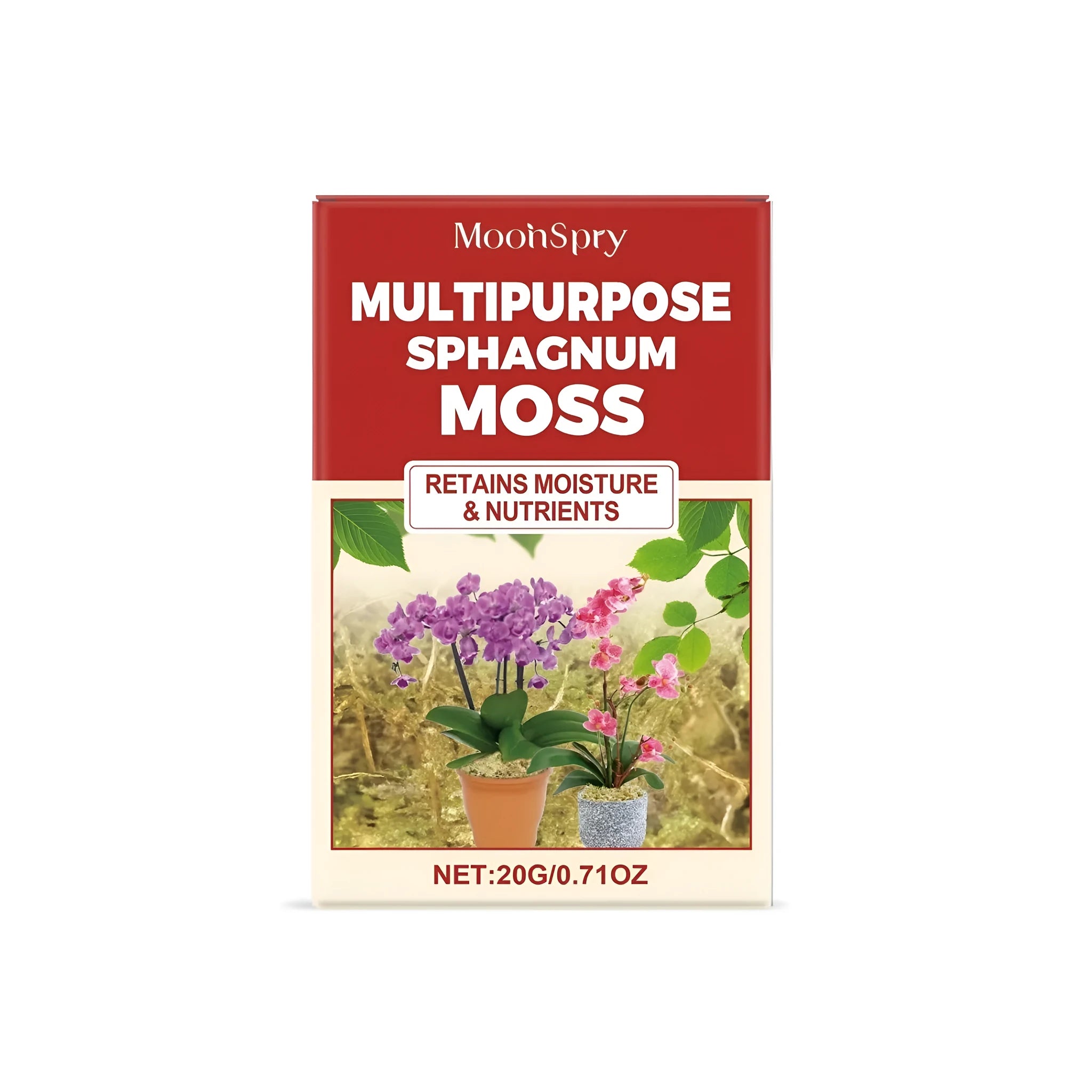 20g bag of dried sphagnum moss plant growing medium