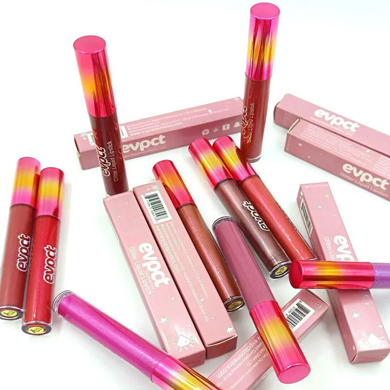 Flash Diamond metallic lip gloss lipstick with multivitamins, six colour options available
