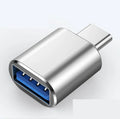 Type-C OTG adapter for smartphones in black, silver, and gold colour options