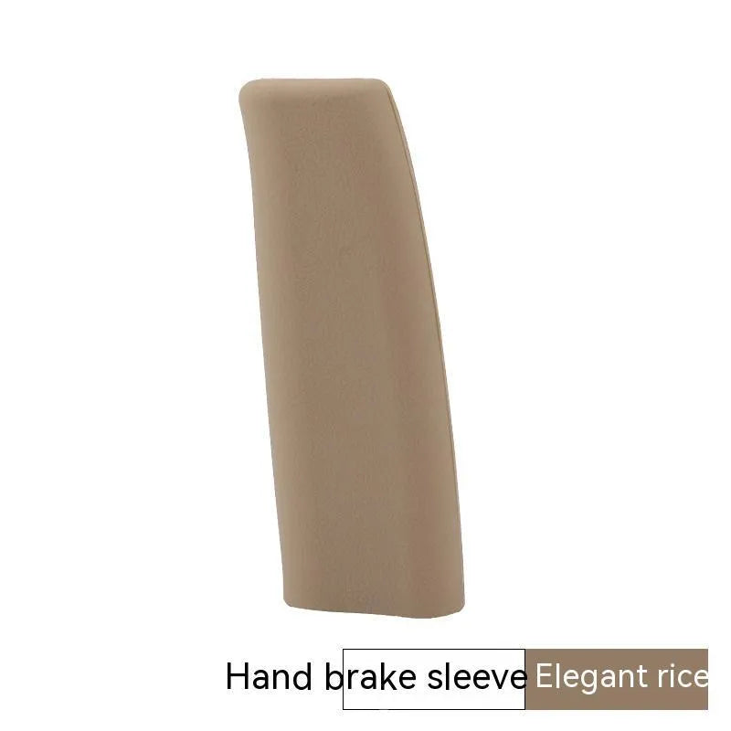 Silicone handbrake sleeve for car in black, grey, beige, red, and blue colours