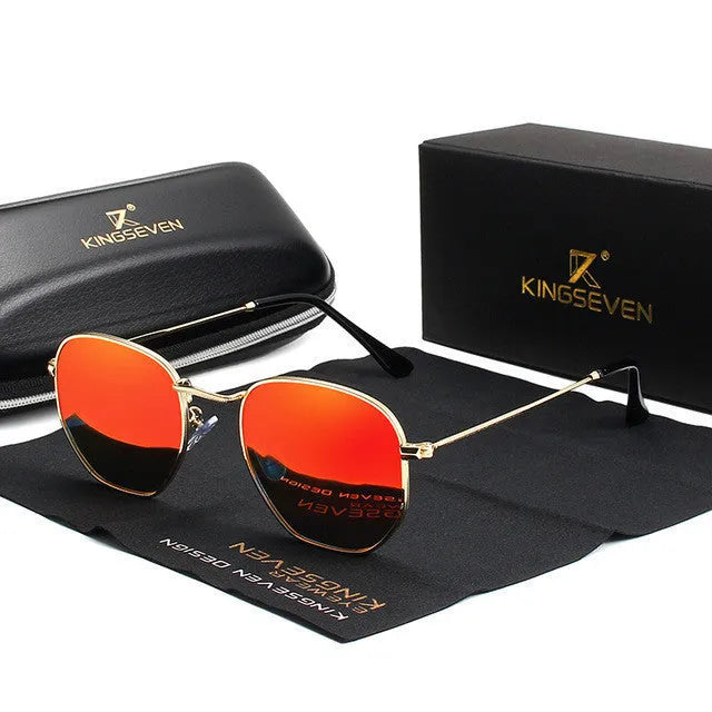 Classic round frame retro sunglasses for men in black, shown from a front perspective.