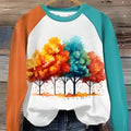 Green women's hoodie with a 3D digital cartoon character print on the front.