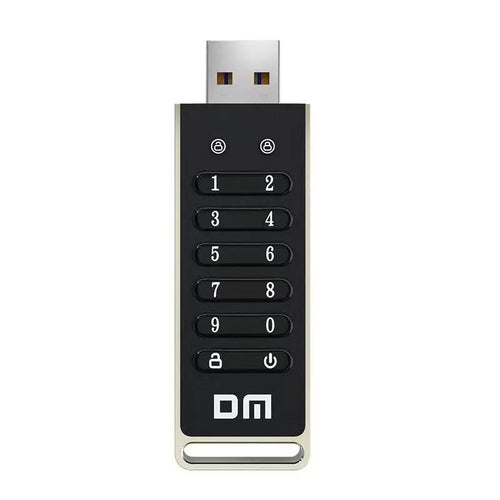 64GB fingerprint encrypted USB flash drive with metal housing and USB 3.0 connector