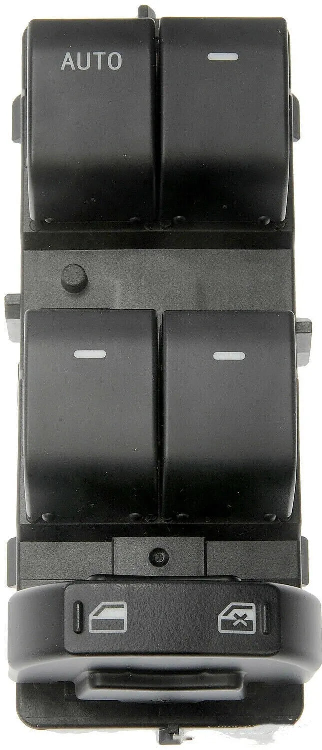 Black Ford electric window regulator switch with part number BT4Z-14529-AA.