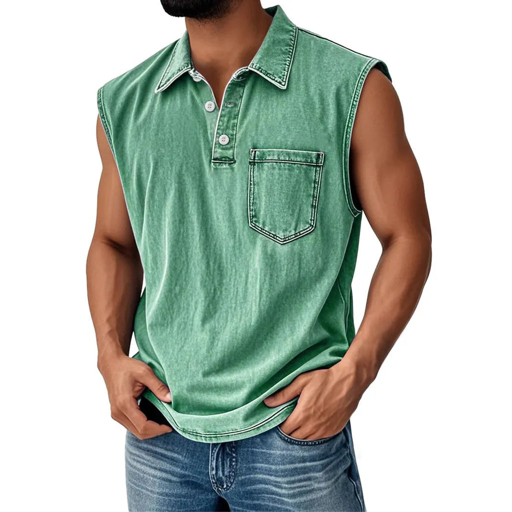 Men's loose fit short sleeve polo shirt with 3D digital printing in various colour options