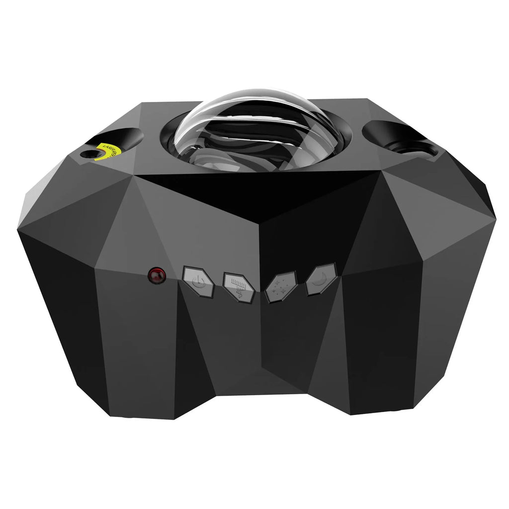 LED Dream Aurora Borealis Ocean Star Light Projector with remote control, black housing, showing green laser and multicolour water mark effects