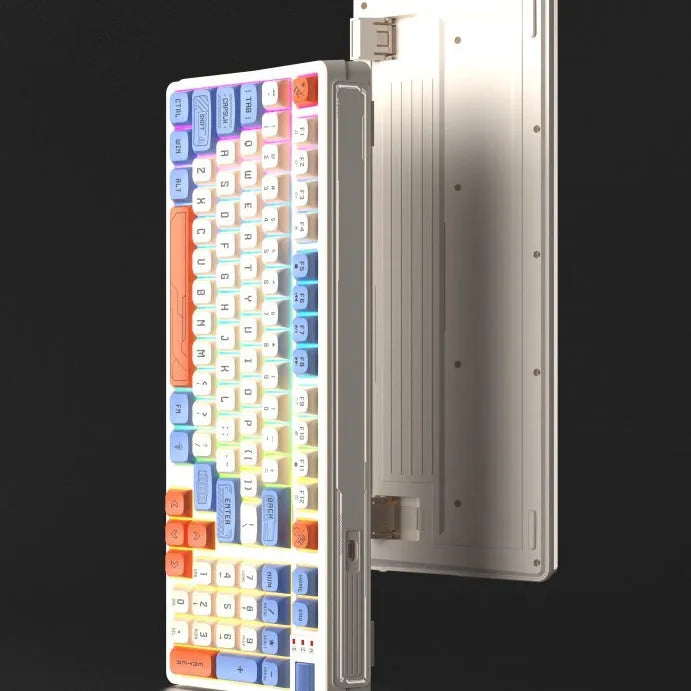 Universal ABS plastic desktop keyboard with 1.8m cable in a choice of four two-tone colours.