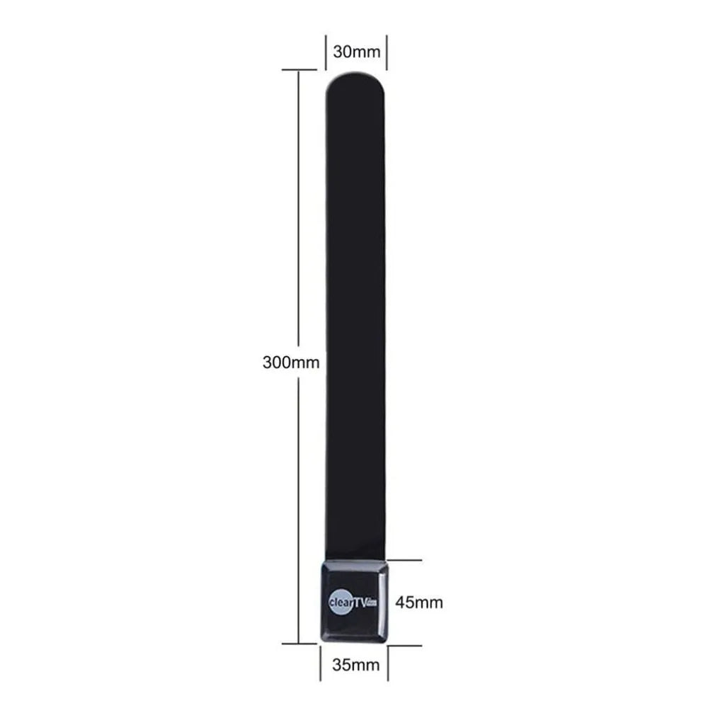 Clear TV Key HD Indoor Digital Satellite Aerial black plastic 11.8 inch behind TV