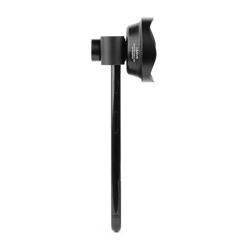 16mm wide angle external phone lens with aluminium clip, 0.5X magnification, and AR coating