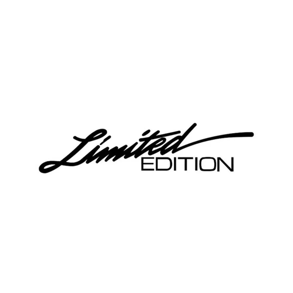 Plastic reflective English bumper sticker showing black, white and colourful options.