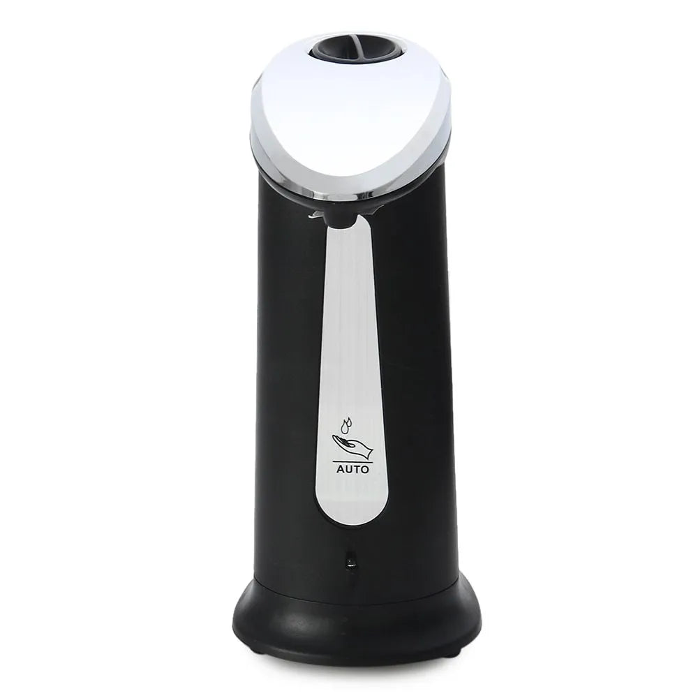 Automatic touchless soap dispenser, 400ml, ABS electroplated, 14.7 x 9 x 21.3cm, black