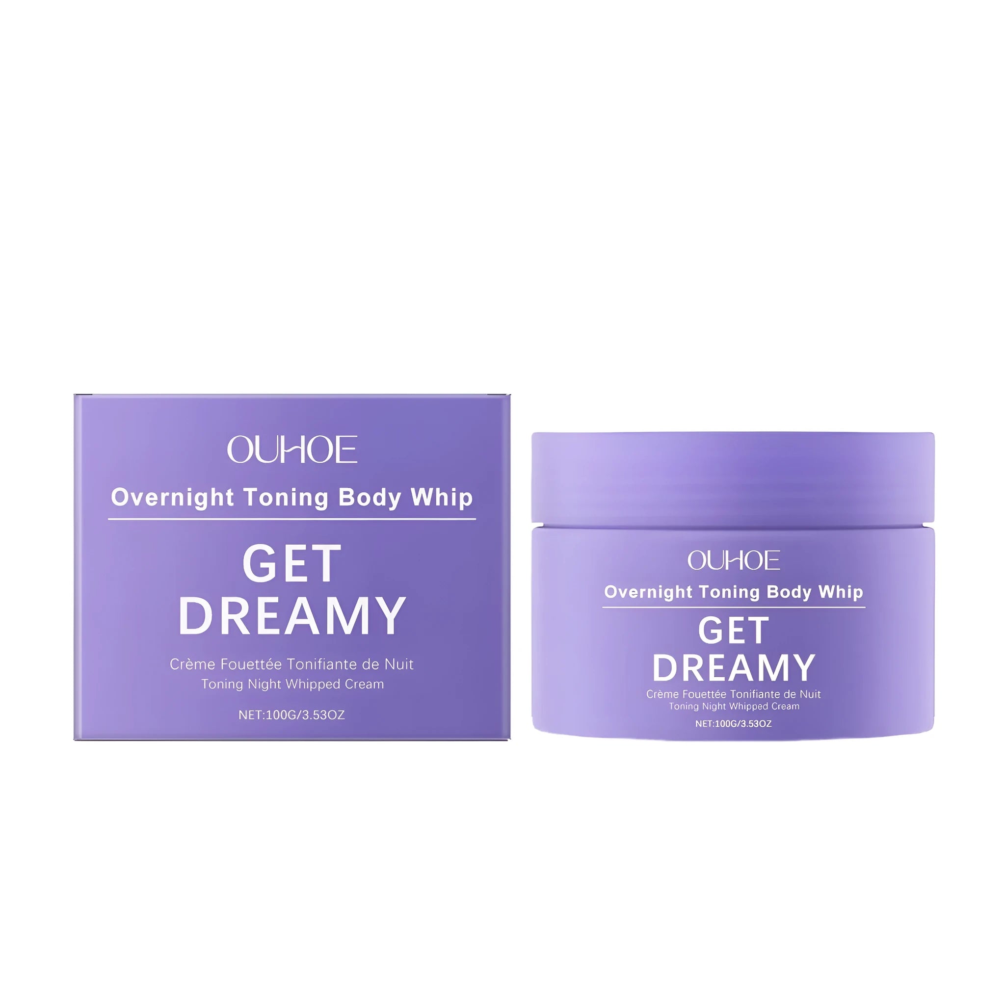 100g jar of body firming cream with glycerin and vitamin E for skin hydration