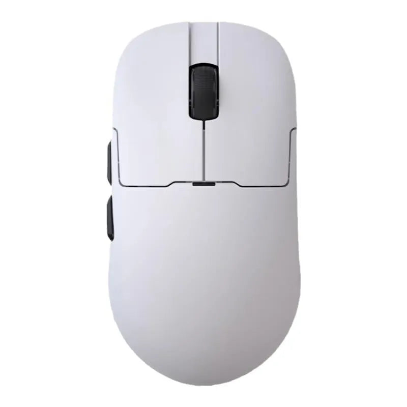 AJ159 gaming mouse in various colours showing compact design with Teflon feet.