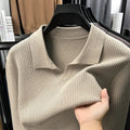 Men's loose fit casual pullover sweater in green colour for autumn winter wear