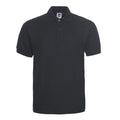 Solid colour loose fit plus size short sleeve polo shirt on a hanger