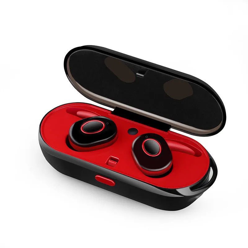 CSR Air TWS wireless Bluetooth earbuds in black, green, red, and white colours displayed on a surface.