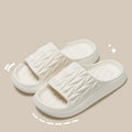 EVA household slippers with leaf texture pattern in multiple colour options