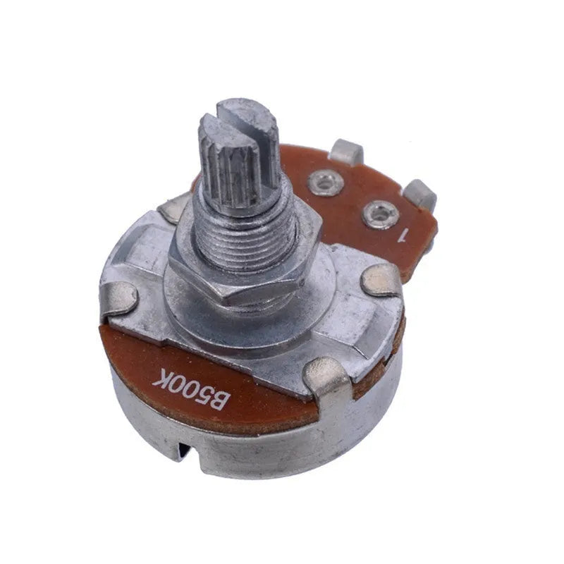 Metal electric guitar potentiometer knob for volume and tone controls