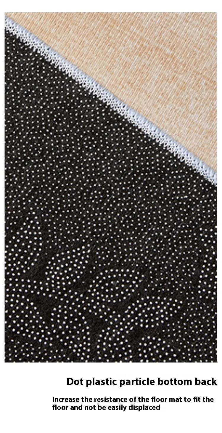 Black Halloween doormat with cartoon animation print, polyester fibre, 40x60cm