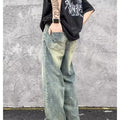 American High Street Vintage Jeans for Men - Mid Waist Straight Leg Denim Trousers in Yellow Mud Colour, Available in S, M, L, XL, 2XL, 3XL, Cotton Denim Fabric, Classic Vintage Style Jeans for Everyday Wear
