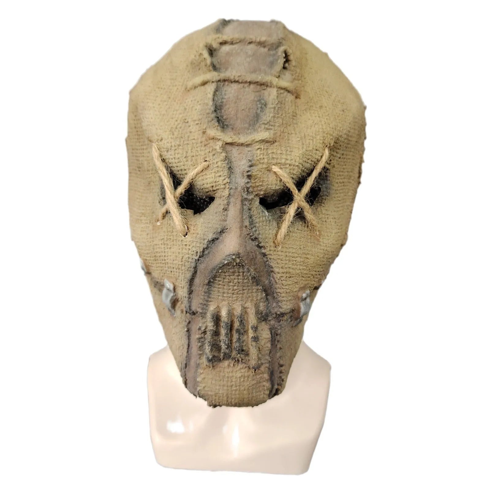 Scar skull design latex horror mask for Halloween costumes measuring 31cm tall