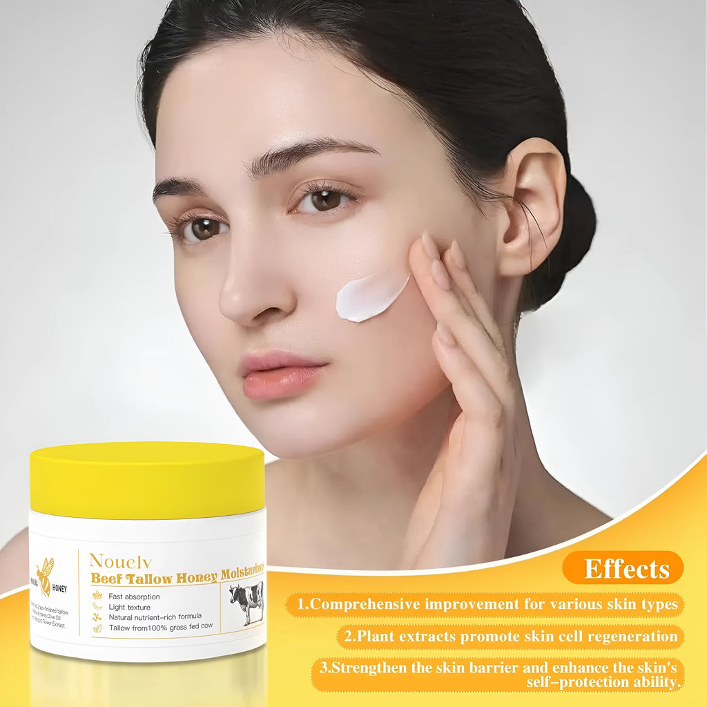 50g jar of cow fat honey moisturising cream for dry and combination skin