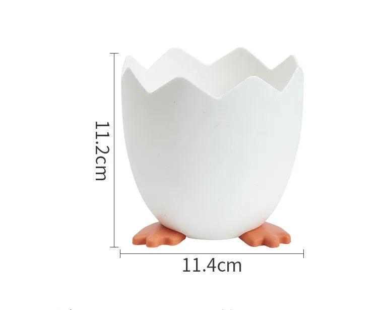 Plastic pen holder cracked chicken storage box for desktop stationery organisation