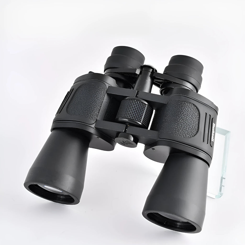 High power binocular telescope with continuous zoom for outdoor observation