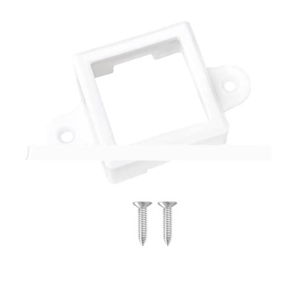 White plastic LED light protective lampshade and diffuser cover measuring 1.7cm by 6cm.