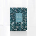 Paper pocket diary with high-grade artificial leather cover in pink, blue, gray, and green, 11cm by 14.5cm size