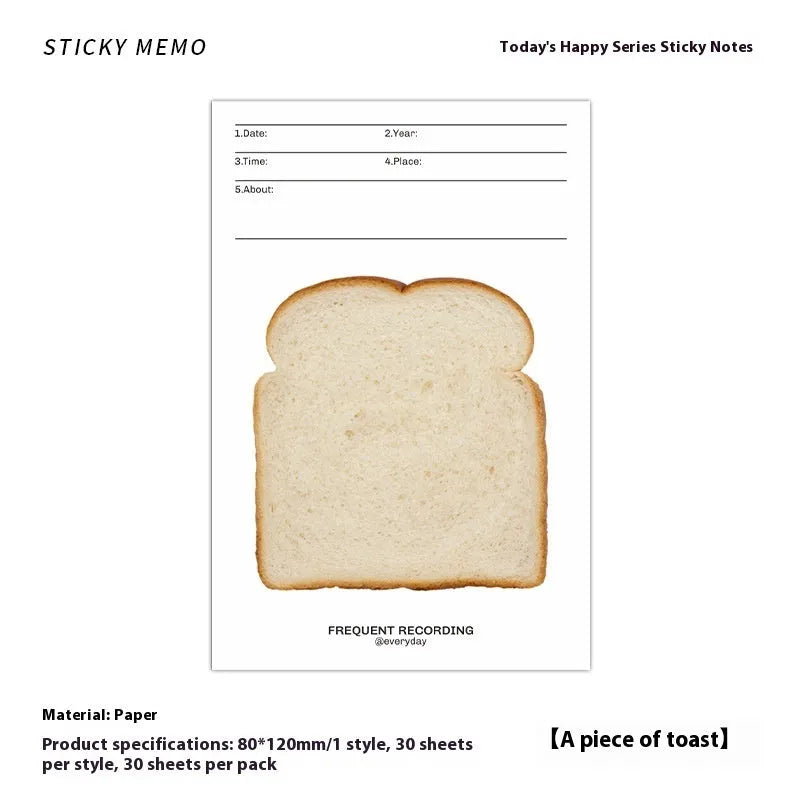 Happy Series non-adhesive message notepad showing one of four colourful cover designs, A6 size 120x80mm.