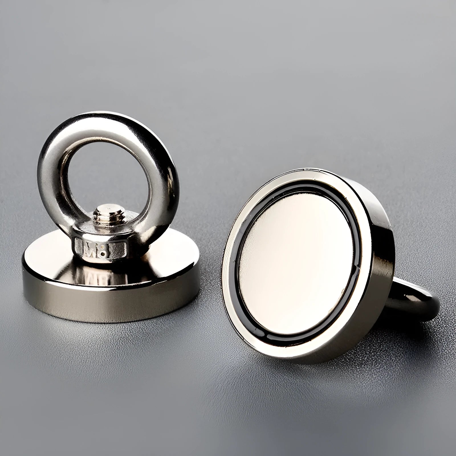 Round neodymium iron boron salvage magnet 60mm diameter 180kg pull with rope and ring