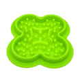 Silicone pet licking pad slow feeder mat with textured surface in assorted colours.