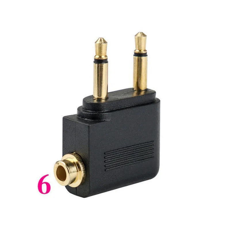 Black Bluetooth 5.4 dual-mode audio adapter with 3.5mm plug for wired to wireless conversion