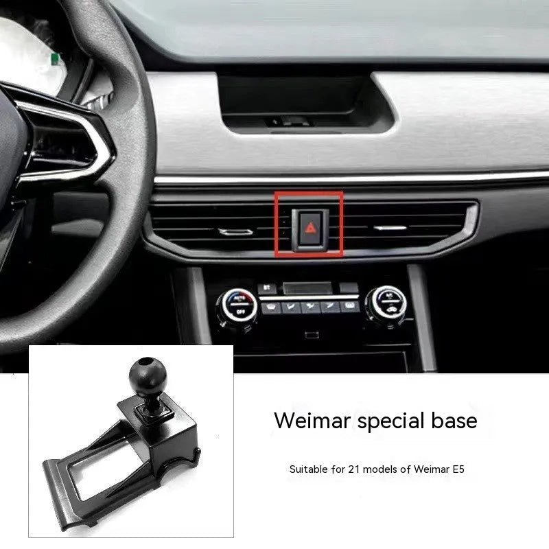GOODWAY car dashboard mobile phone holder bracket with 360-degree rotating mount for E5, W6, EX5 and EX6 models
