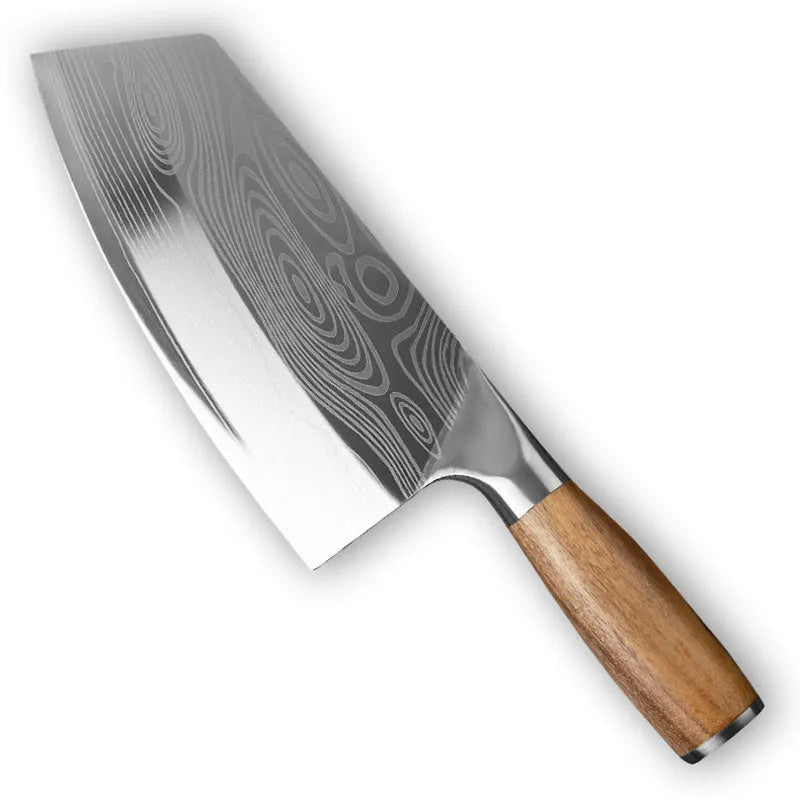 A 320mm long kitchen knife with a forged stainless steel blade, shown in the available colour.