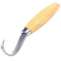 FastCraft Curve Carving Knife 100mm stainless steel spoon carving tool with wood handle for hardwood carving
