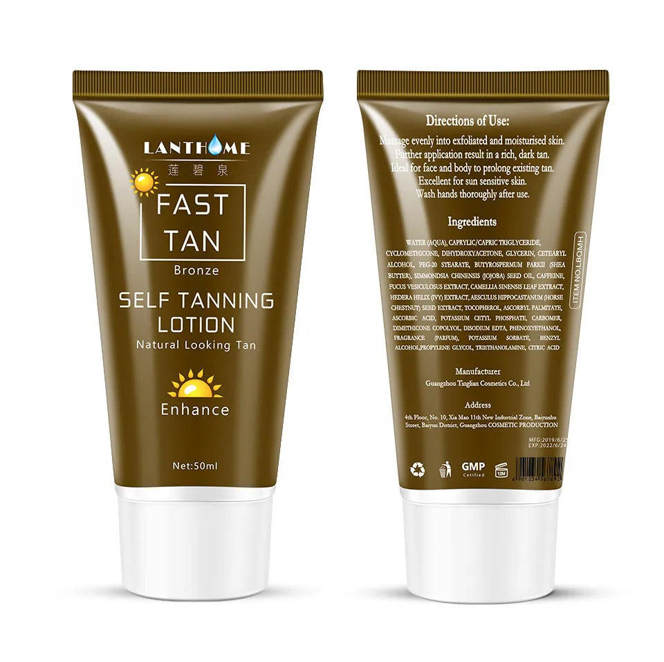 50ml brown tanning cream body lotion, 63g item weight, available in 1, 2, 3 or 5 piece packs