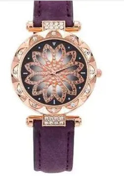 Ladies diamond fashion watch with round 32mm dial, waterproof to 30 metres, available in nine colours