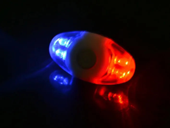 4LED red and blue bicycle tail light with adjustable mounting base