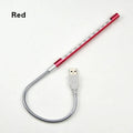 USB LED night light with aluminium alloy spiral lamp shade in multiple colour options