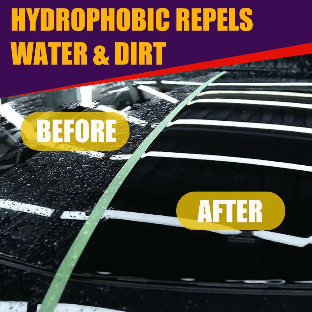 Purple automobile nano coating agent spray can in 30ml and 100ml sizes for car protection