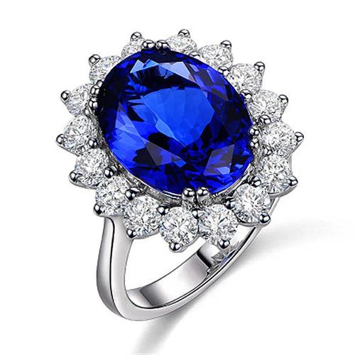 Adjustable opening multi-colour rhinestone ring in platinum tone for women, geometric natural style
