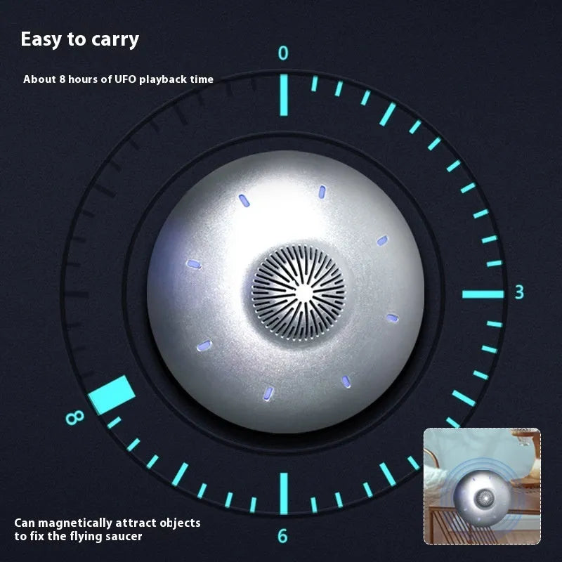 Automatic lifting magnetic levitation Bluetooth speaker in automatic lifting audio colour with ABS construction